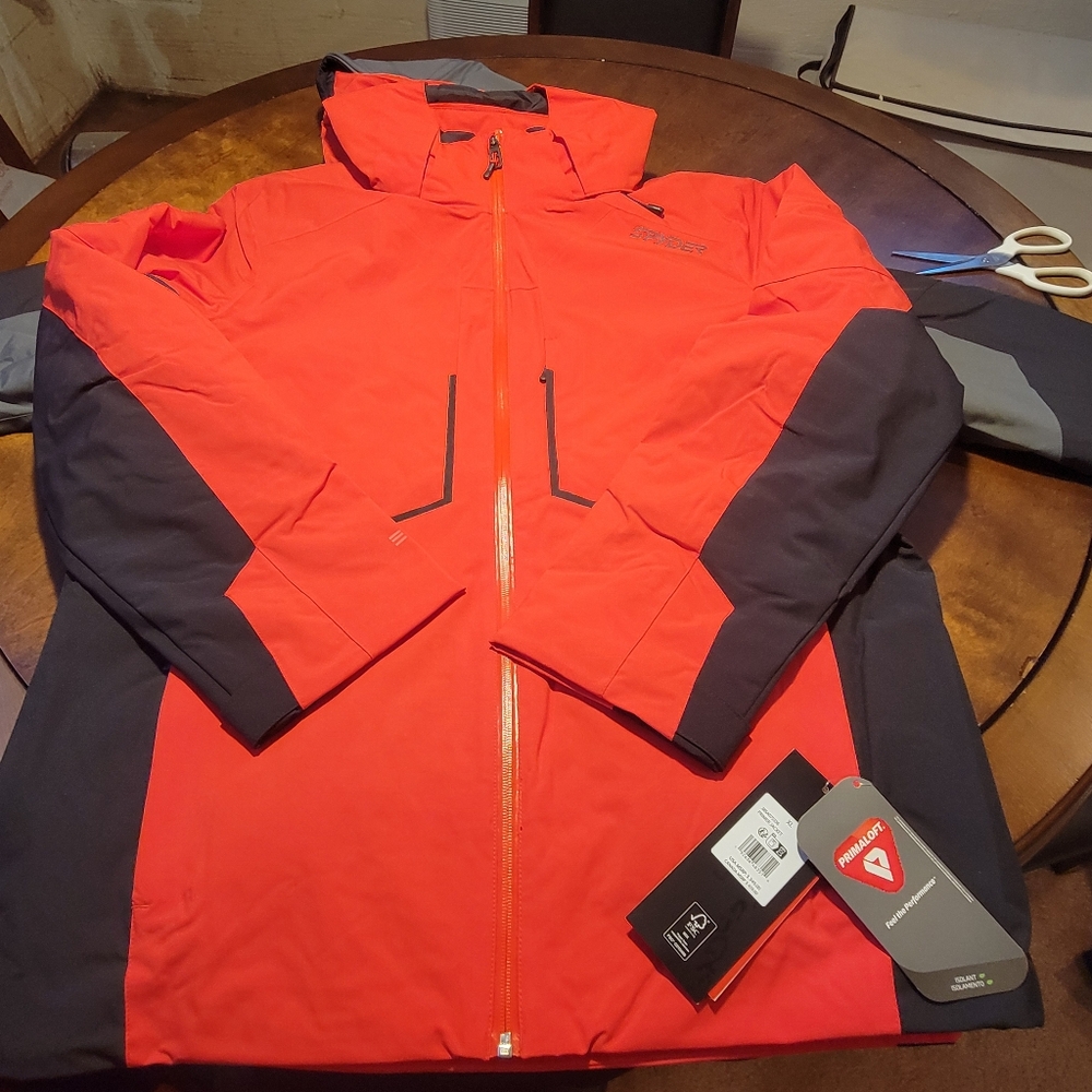 Spyder Men's Performance Jacket in Red and Black